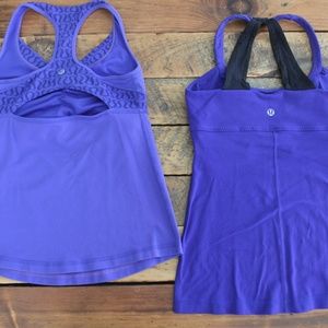Lululemon Scoop Me Up/Power Y Tank Top  LOT OF 2!